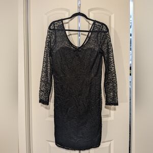 Women's Bold Elements Black Lace Dress Size Medium